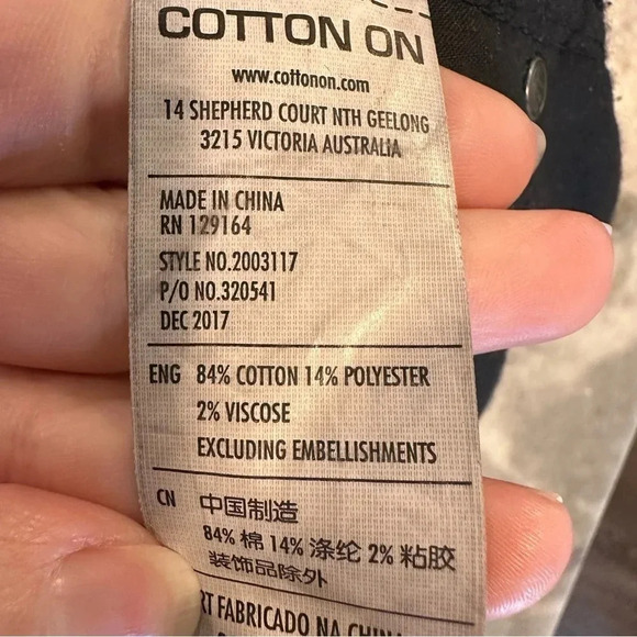 Cotton On Black Denim Boyfriend Jean Short Distressed Size 4 - Picture 8 of 8